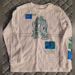 Gap Kids Star Wars R2D2 Long Sleeve Shirt Size S